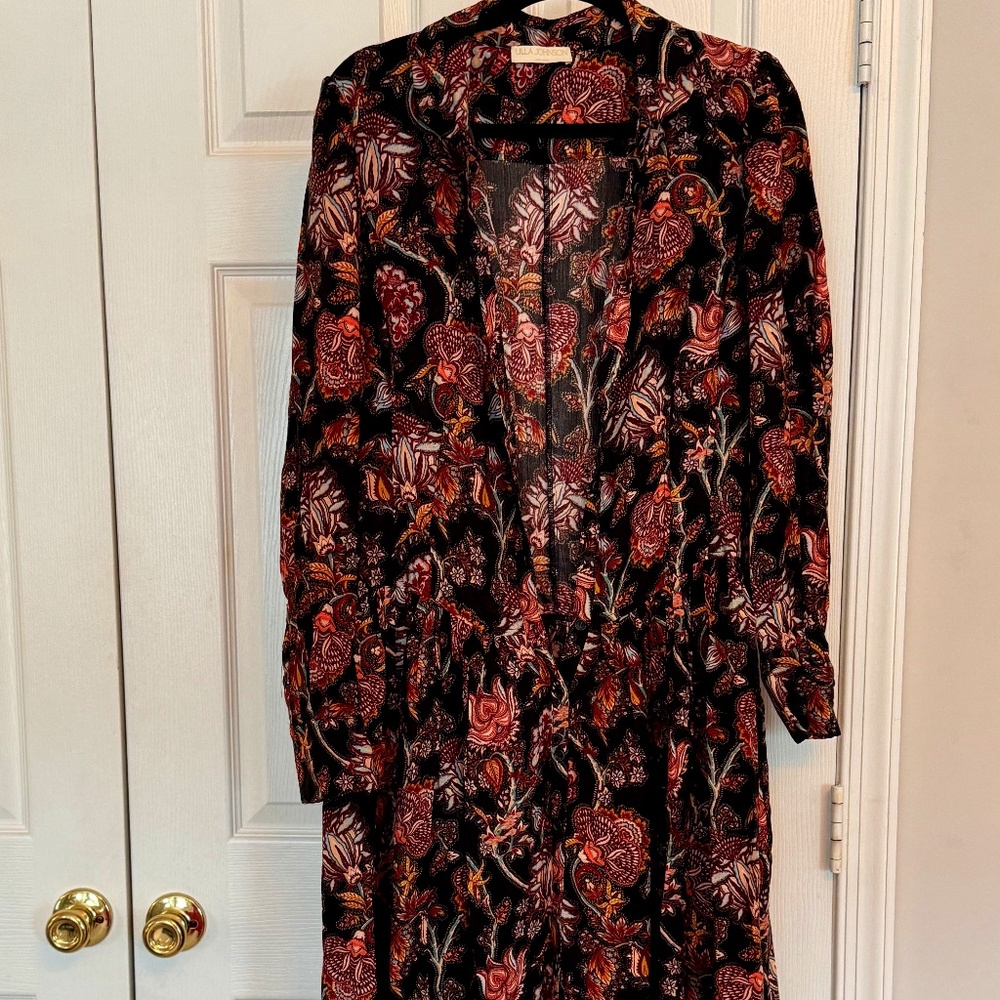 Ulla Johnson “Celia” Wool-Blend Paisley Midi Dress – Multicolor – Size 10